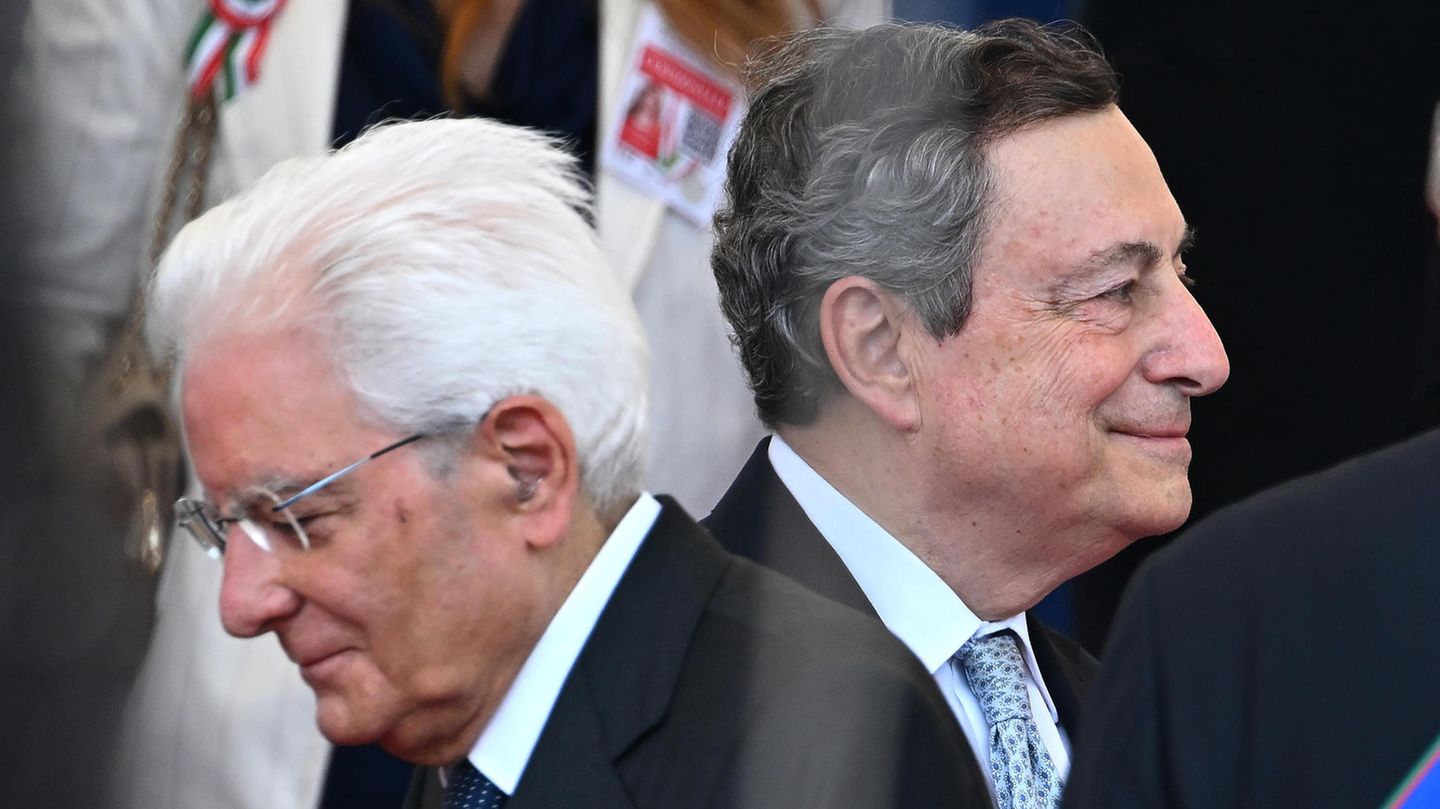 Italy’s Prime Minister Mario Draghi announces resignation