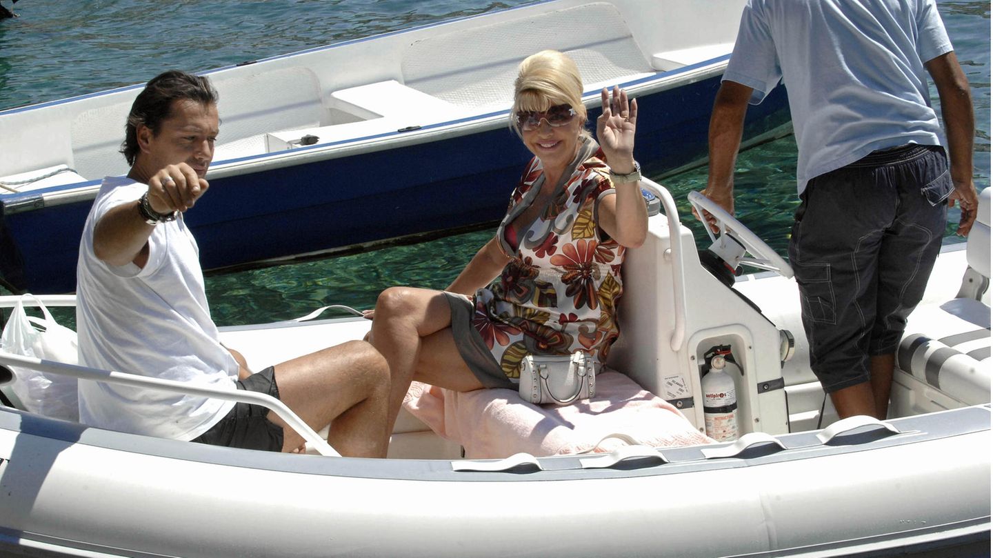 Ivana Trump und  Rossano Rubicondi Boot