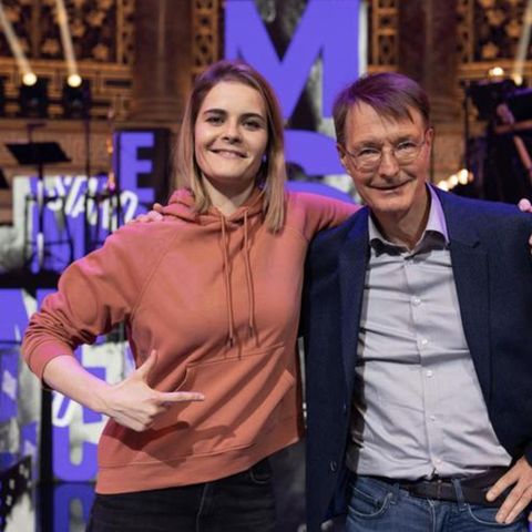 Karl Lauterbach und Hazel Brugger