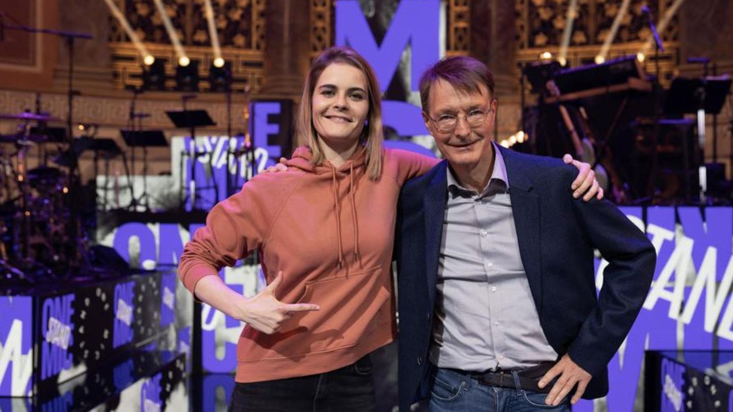 Karl Lauterbach und Hazel Brugger