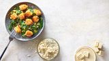 Topping: Panko-panierte Fetawürfel
