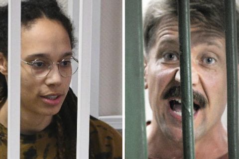 Brittney Griner und Wiktor Bout jeweils hinter Gittern