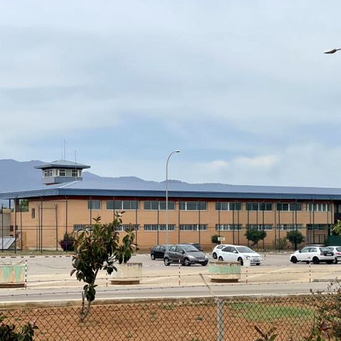 Spanien, Palma de Mallorca: Das Gefängnis Centro Penitenciario de Mallorca. Hier saßen die "Kegelbrüder" in U-Haft. 