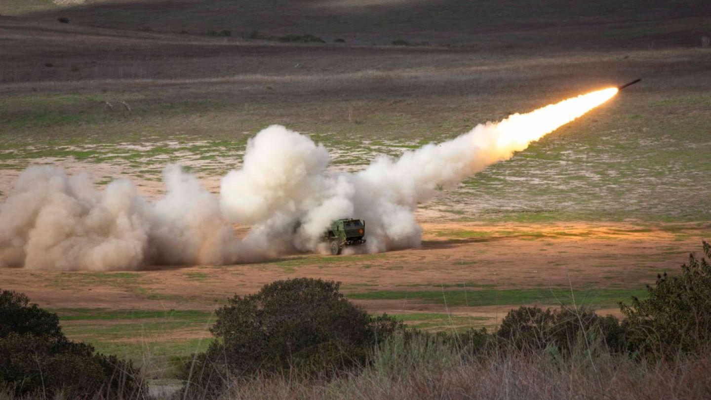 Ein US-Raketenwerfer vom Typ Himars
