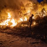 In Spanien bereitet ein Brand in Pont de Vilomara nur etwa 50 Kilometer nördlich der katalanischen Metropole Barcelona große Sorgen
