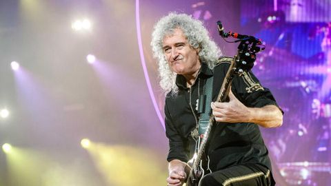 Queen-Gitarrist Brian May bei einem Konzert. Am Dienstag wird May 75 Jahre alt