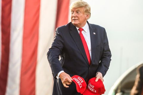 Donald Trump bei einer Kundgebung