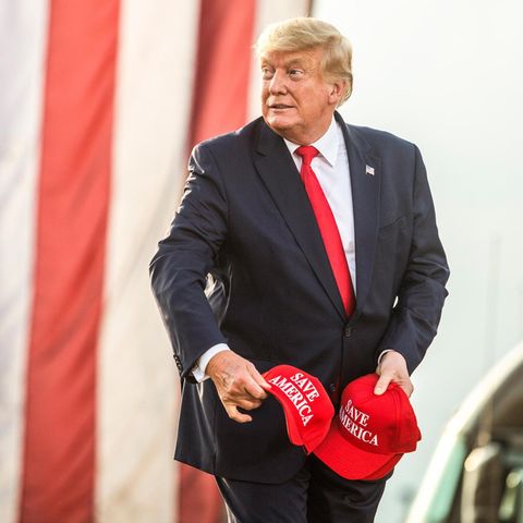 Donald Trump bei einer Kundgebung