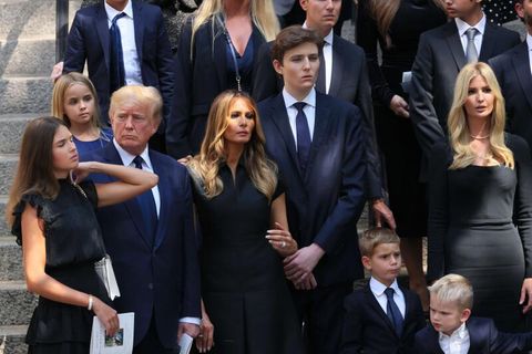 Die Trump-Familie bei Ivanas Beerdigung