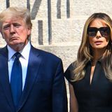 Melania und Donald Trump auf Ivanas Beerdigung