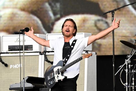 Pearl Jam-Frontmann Eddie Vedder bei einem Auftritt in London