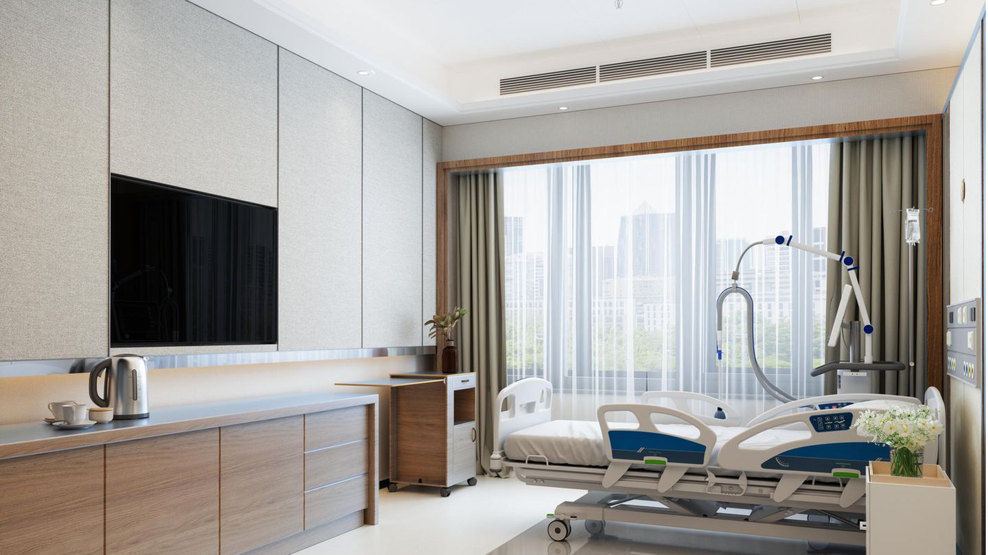 Zimmer in einer Luxusklinik