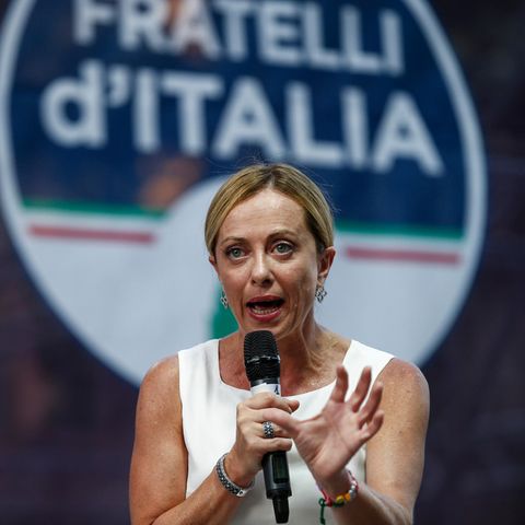Die rechtsextremen Fratelli d'Italia mit Parteichefin Giorgia Meloni könnten die nächste Regierung von Italien anführen
