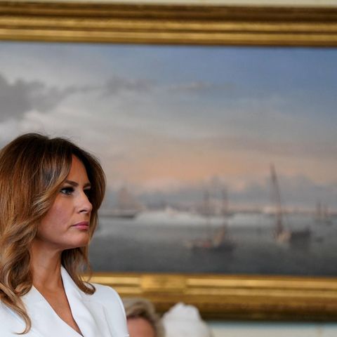 Melania Trump bei einer Ehrung im Weißen Haus