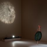 Sie kannte sogenannten "Zauberspiegel" aus anderen Museen und richtete daher ein starkes Licht auf den Spiegel.