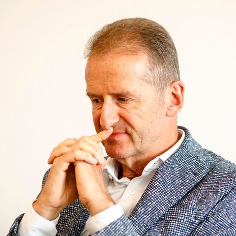 VW-Konzernchef Herbert Diess nachdenklich