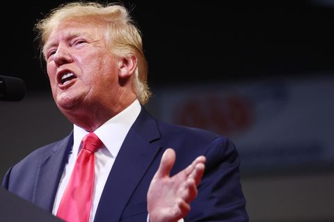 Donald Trump in Rednerpose