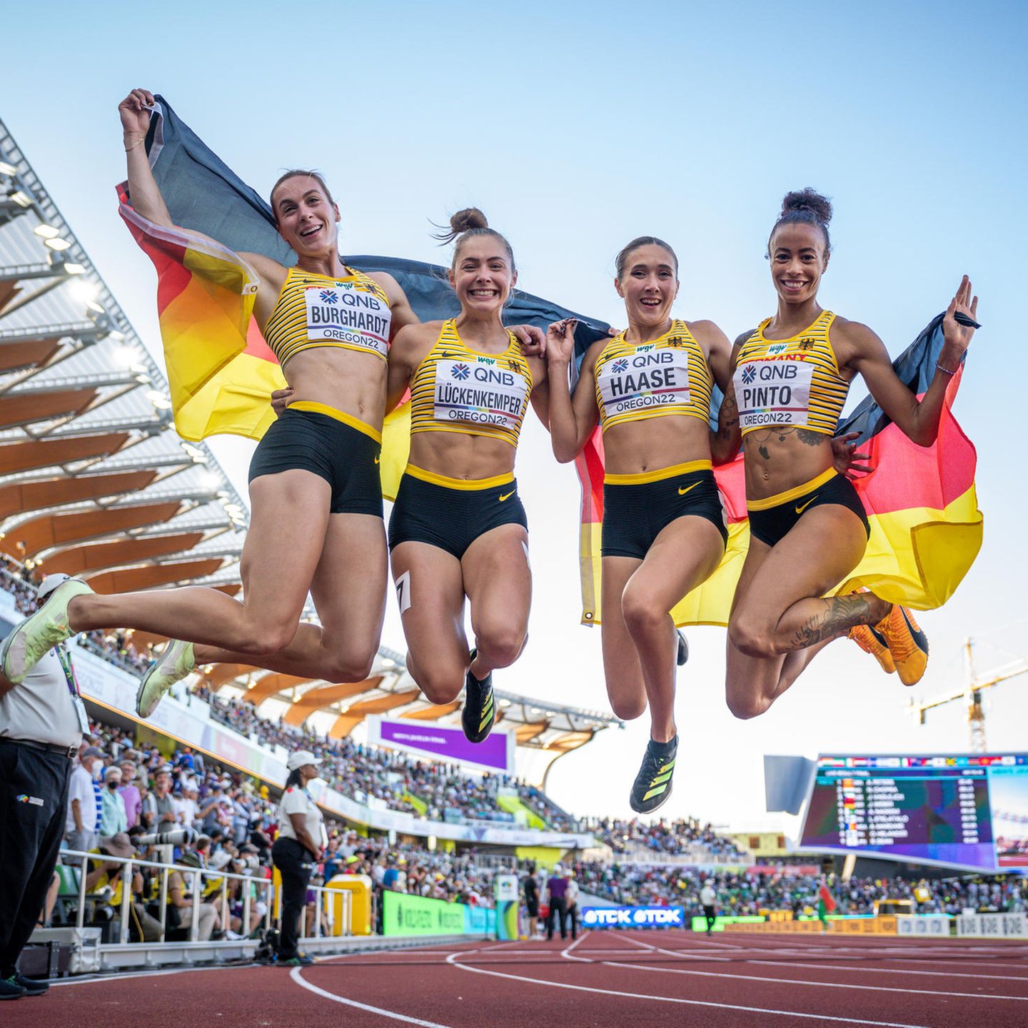 Leichtathletik-WM Frauen-Staffel gewinnt Bronze STERN.de