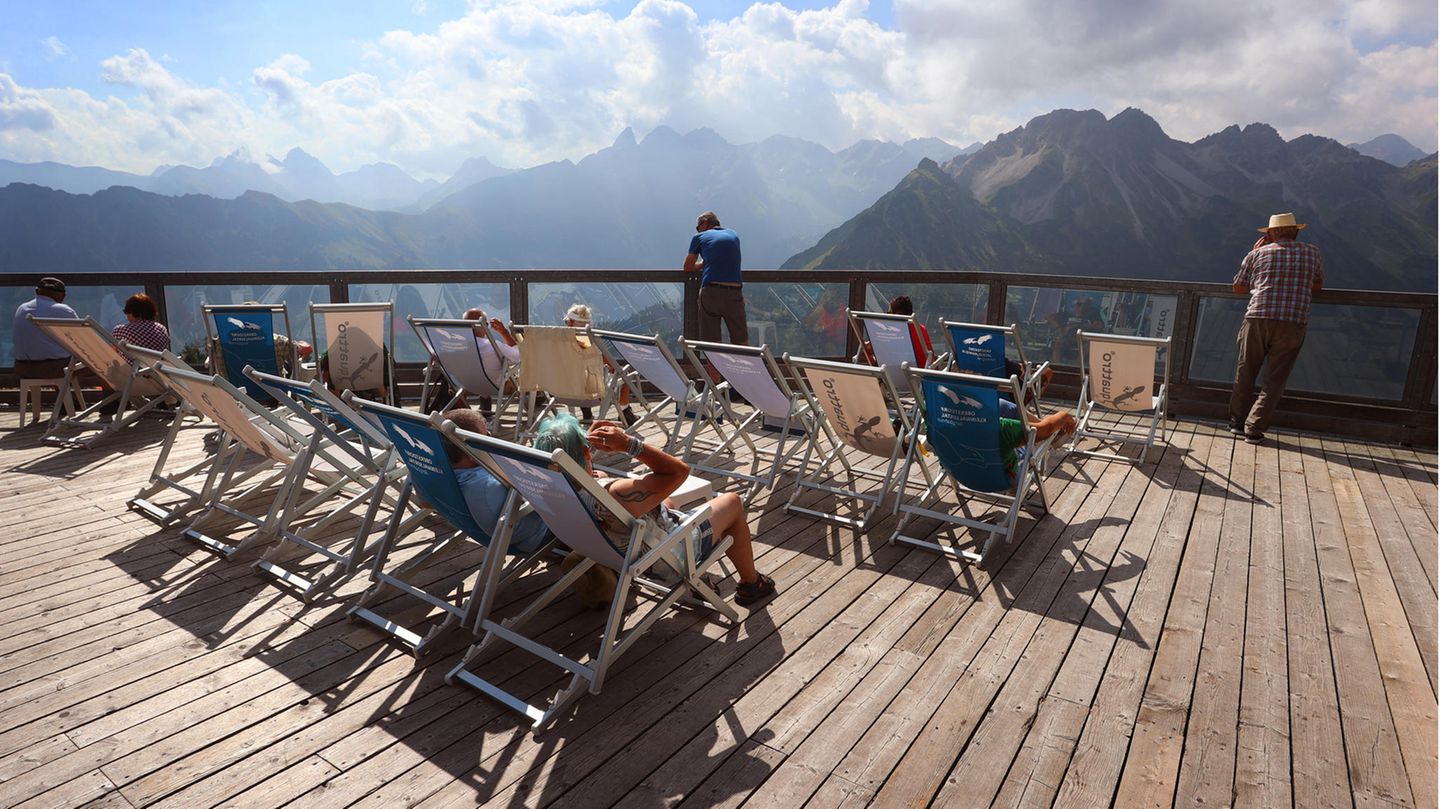 Vielerorts, wie hier im bayerischen Oberstdorf, war das Wetter auch Sonntag schon sehr schön
