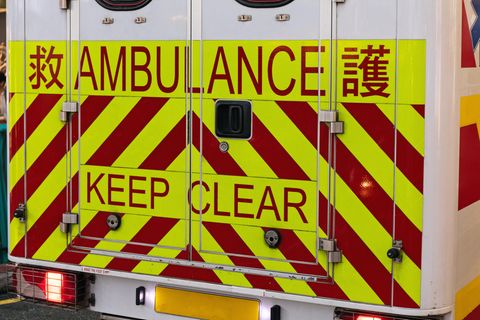 Ein Krankenwagen in China