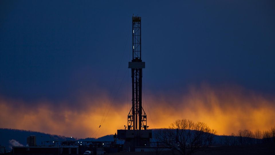 Fracking-Bohrturm in den USA