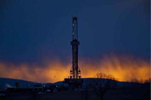 Fracking-Bohrturm in den USA