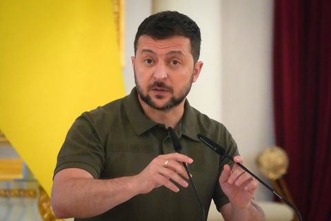 Der ukrainische pPräsident Wolodymyr Selenskyj