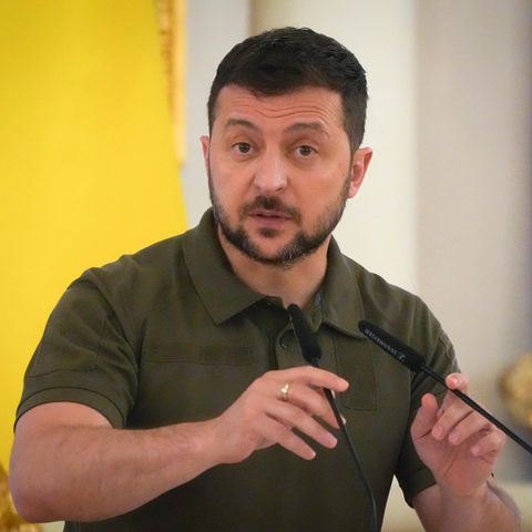 Der ukrainische pPräsident Wolodymyr Selenskyj