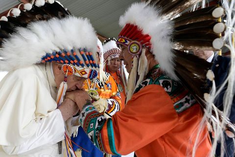 Kanada-Reise: Papst bittet Ureinwohner um Vergebung