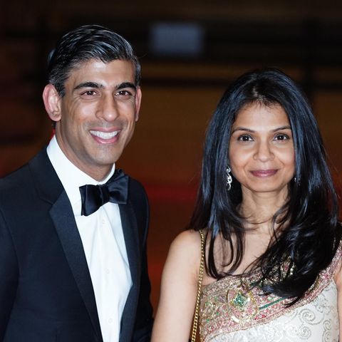 Rishi Sunak, britischer Schatzkanzler, und seine Frau Akshata Murthy bei einem Event