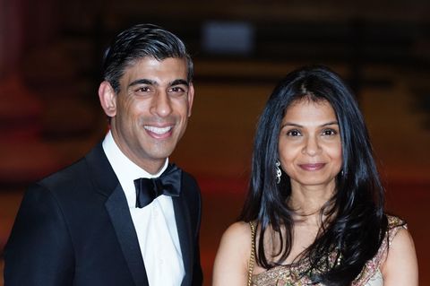 Rishi Sunak, britischer Schatzkanzler, und seine Frau Akshata Murthy bei einem Event