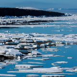 Eisberge in der Baffin Bay im Arktischen Ozean