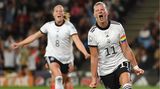 Die Matchwinnerin: Alexandra Popp erzielte im Halbfinale gegen Frankreich beide Tore für das deutsche Team
