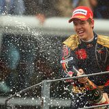 Erste Pole, erster Sieg: Im September 2008 gewinnt Vettel sensationell den Großen Preis von Italien in Monza – bei Regen, im eigentlich unterlegenen Toro Rosso