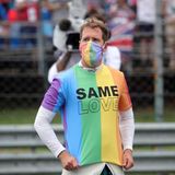 Der deutsche Ausnahmesportler zeigte während seiner Karriere auch immer gesellschaftliches Engagement – hier bei einer "We Race As One"-Zeremonie vor dem Großen Preis von Ungarn