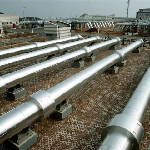 Leitungen der Pipeline Transgas