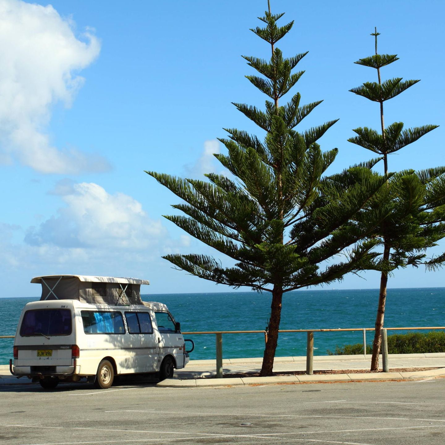 Camper an der Küste in Western Australia