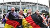 Deutsche Fans vor Wembley