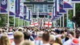 Schlange vor Wembley