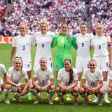 Das englische Team: Die Gastgeberinnen waren auch als Favorit gestartet.