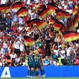 Frauen Fussball EM Ausgleichfeier