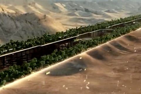XXL-Stadt in Wüste: Faszinierende Aufnahmen zeigen Projekt in Saudi Arabien