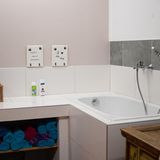 Kleine Badewanne für Hunde