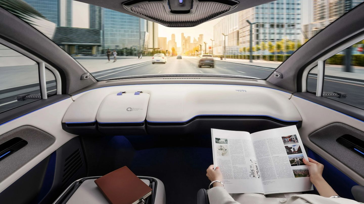 Baidu Apollo RT6: Es finden bis zu vier Personen Platz. Es finden bis zu vier Personen Platz.