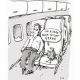 Auch stern-Zeichner Til Mette gehört zum Hamburger Strich. In diesem Cartoon befindet sich das Huhn hoch über den Wolken.