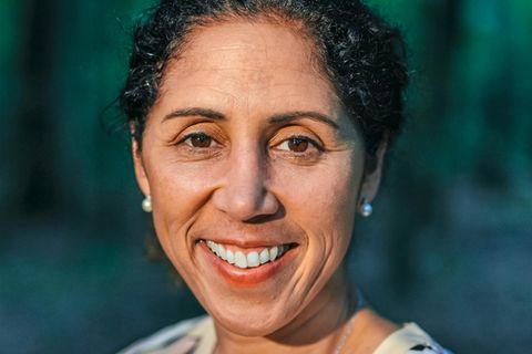 Die ehemalige Bundestrainerin Steffi Jones 2021
