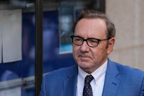 Kevin Spacey bei einem Gerichtstermin in London