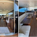 Der Innenraum der Jacht "Zeus"