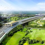 So stellen sich die Planer einen der Bahnhöfe vor.