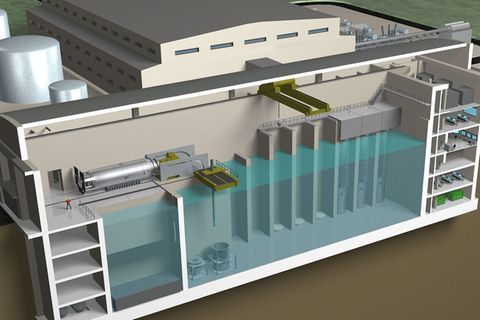 In dem Gebäude können bis zu 12 Module eingesetzt werden.